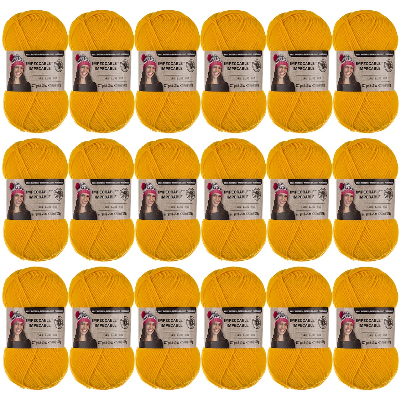 18 Pack: Impeccable® Solid Yarn by Loops & Threads®